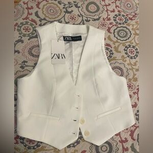 Zara Women's White Vest new